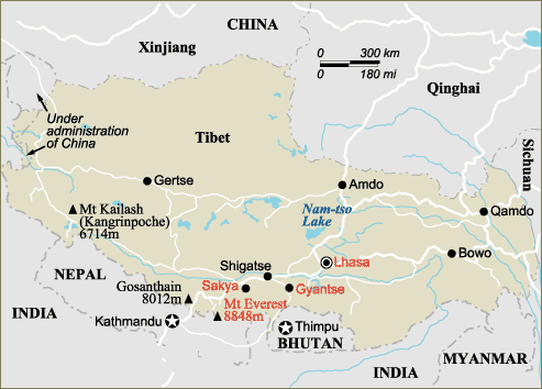 Tibet Map