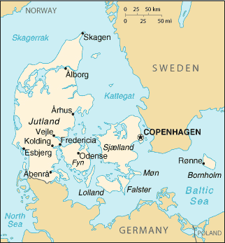 Denmark Map