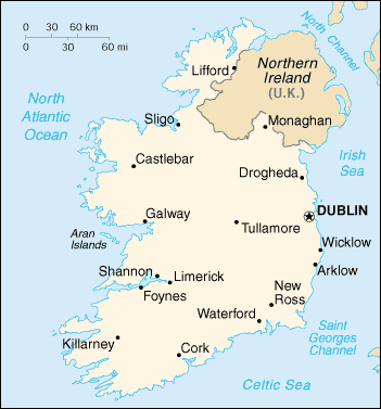 Ireland Map 