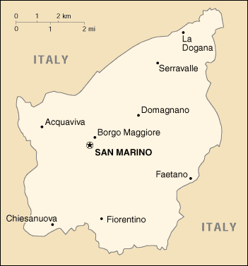 San Marino Map