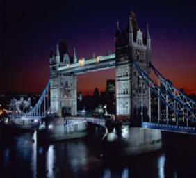 london tower bridge night