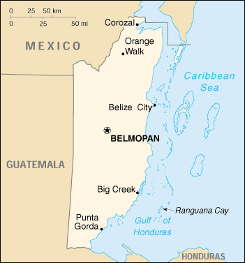 Belize Map