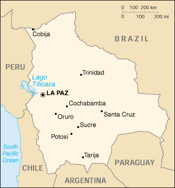 Bolivia Map